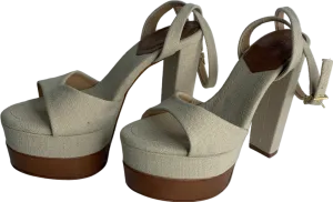 Schutz Beige Kaila Platform Heels UK 6.5 EU 39.5 👠