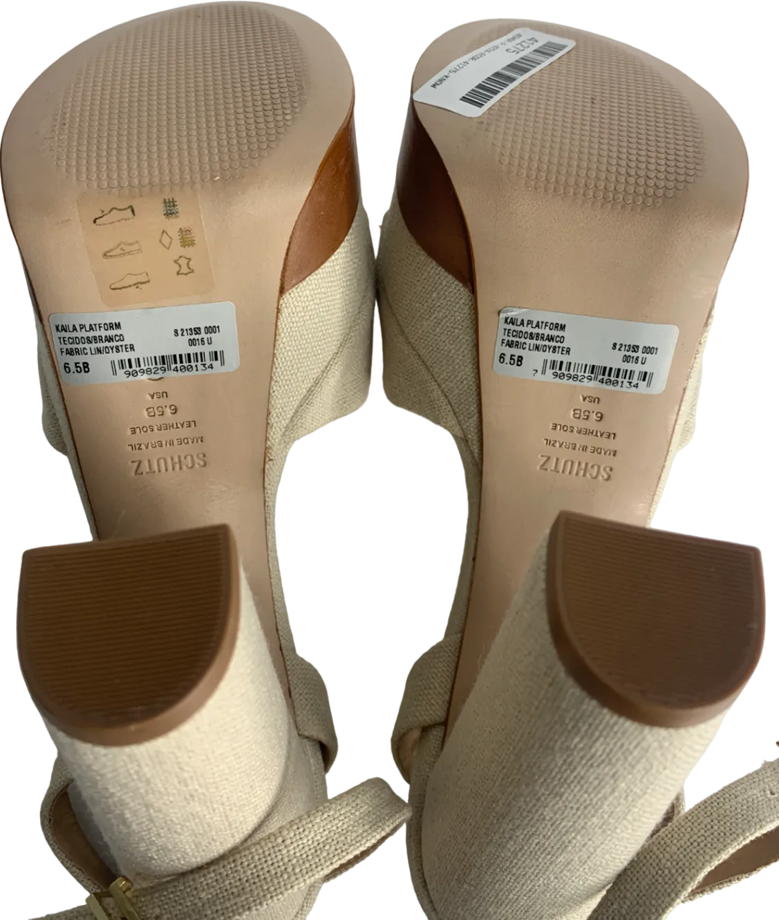 Schutz Beige Kaila Platform Heels UK 6.5 EU 39.5 👠