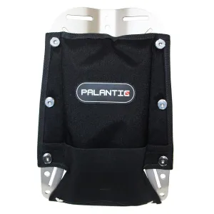 Scuba Tech Diving Stainless Steel Silver Backplate w/ Pad & 8 Bookscrews Combo