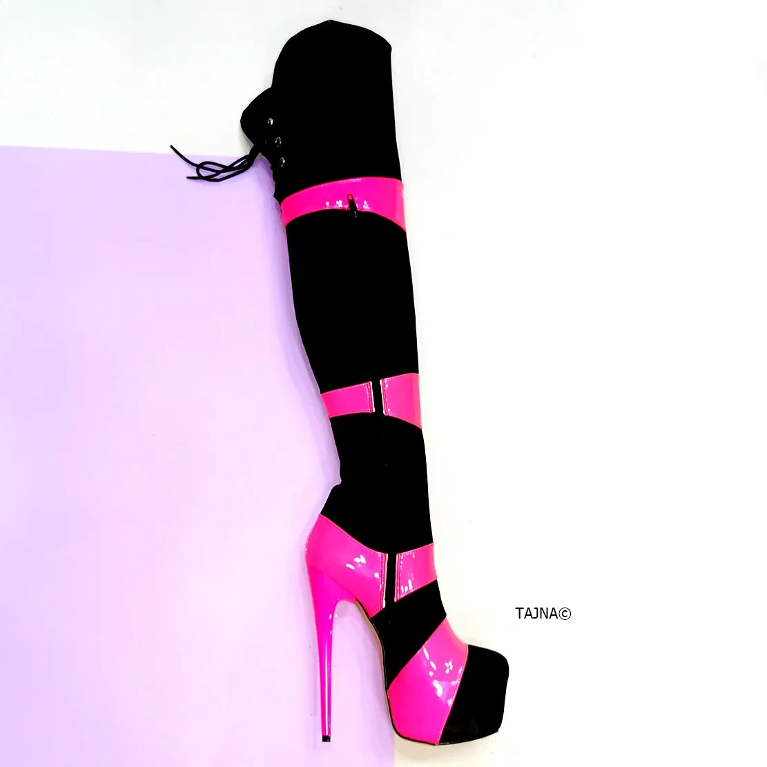 Sirius Double Colour High Heel Boots