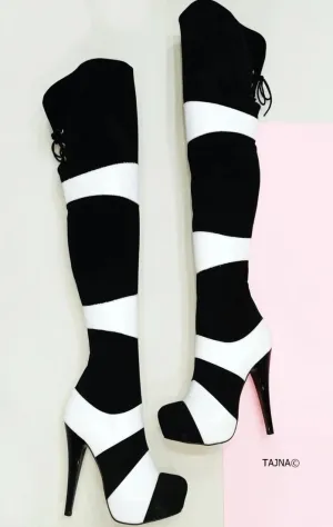 Sirius Double Colour Platform Boots