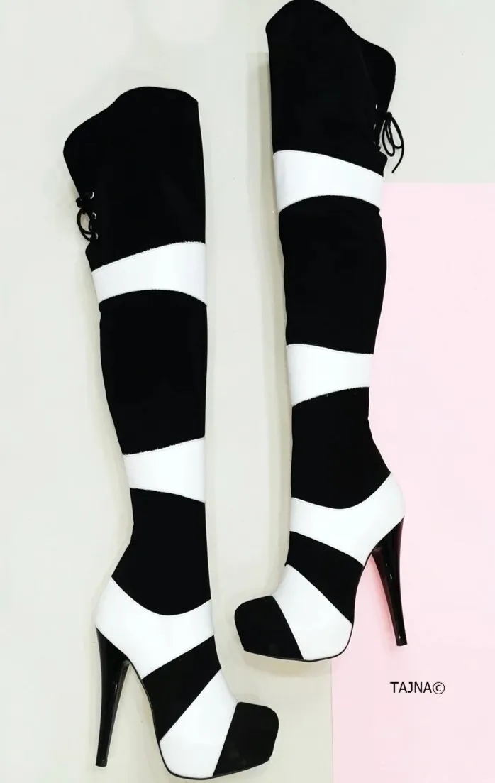 Sirius Double Colour Platform Boots