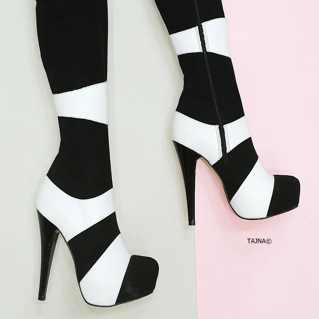 Sirius Double Colour Platform Boots