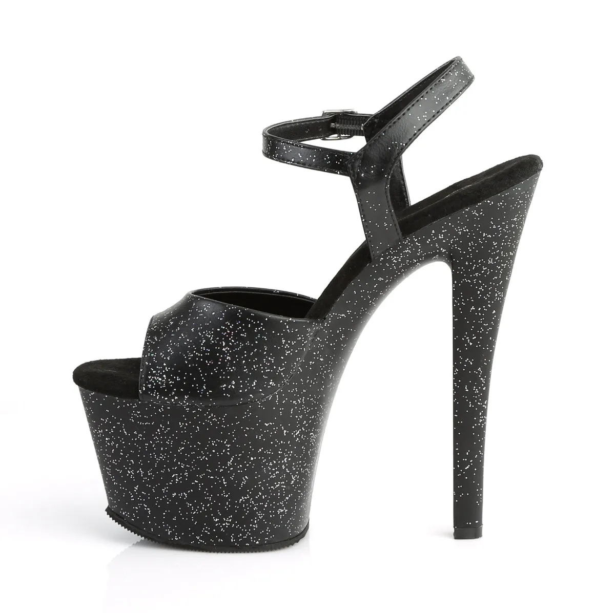 SKY-309MMG Pleaser Black Faux Leather Sexy Platform Shoes (Pole Dancing Heels)