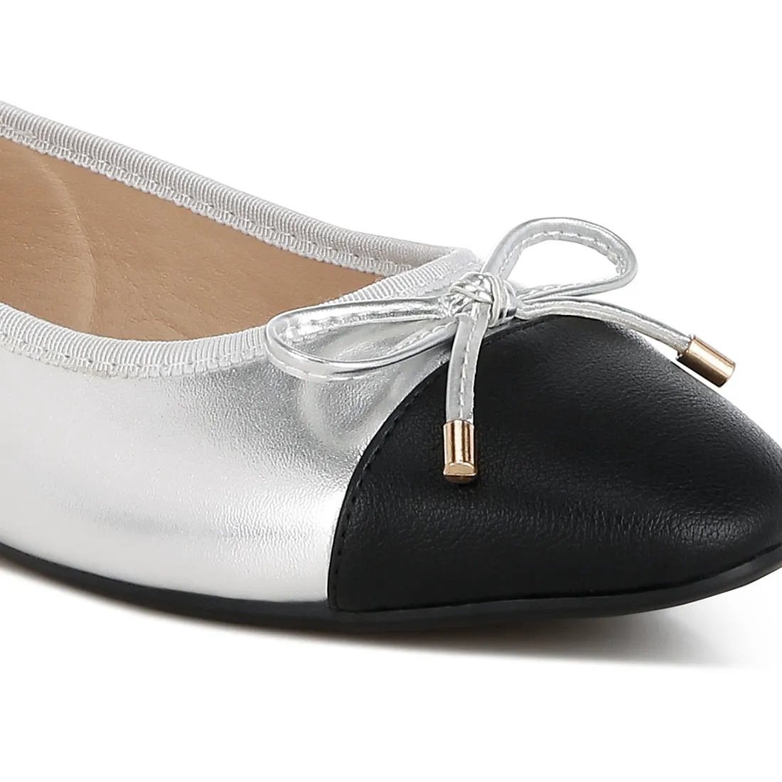 Two Tone Ballet Flats