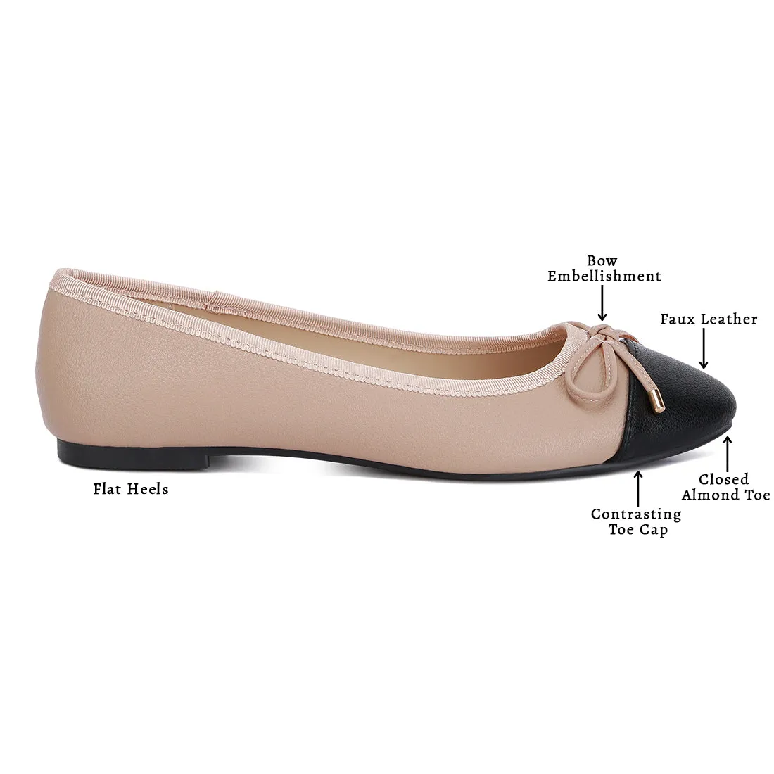 Two Tone Ballet Flats