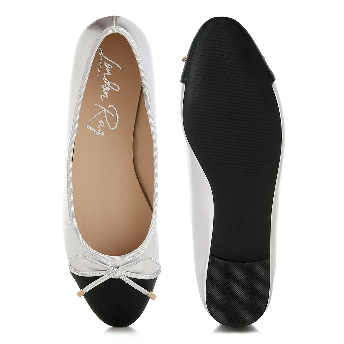 Two Tone Ballet Flats