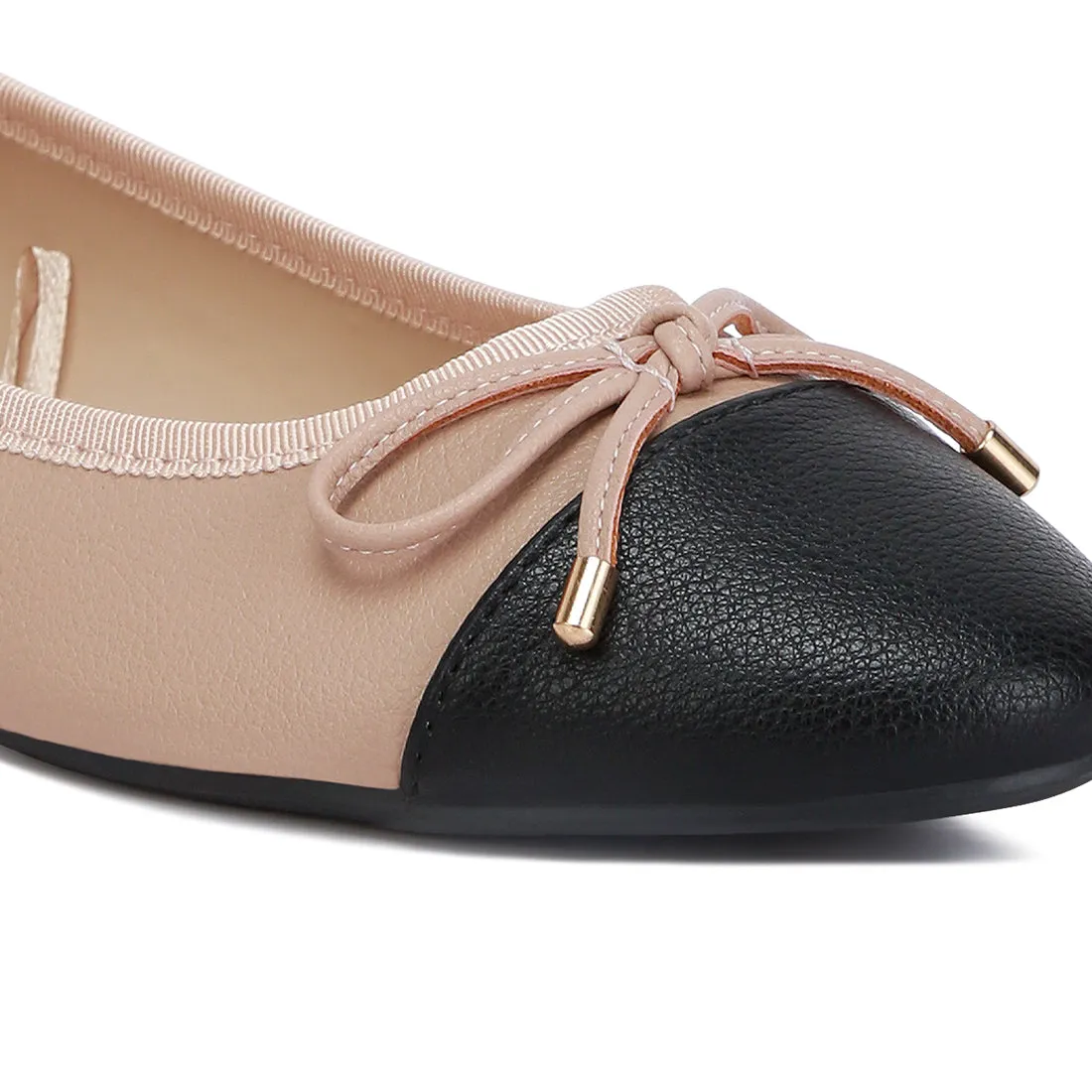 Two Tone Ballet Flats