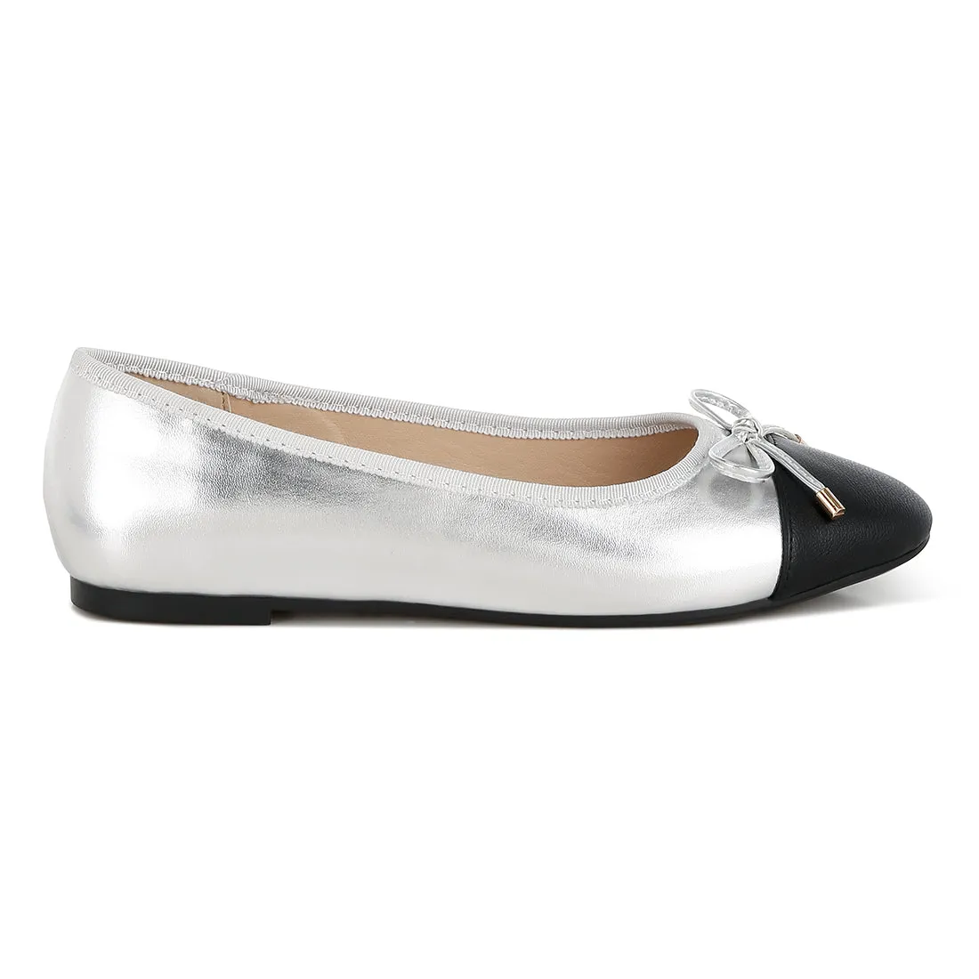 Two Tone Ballet Flats