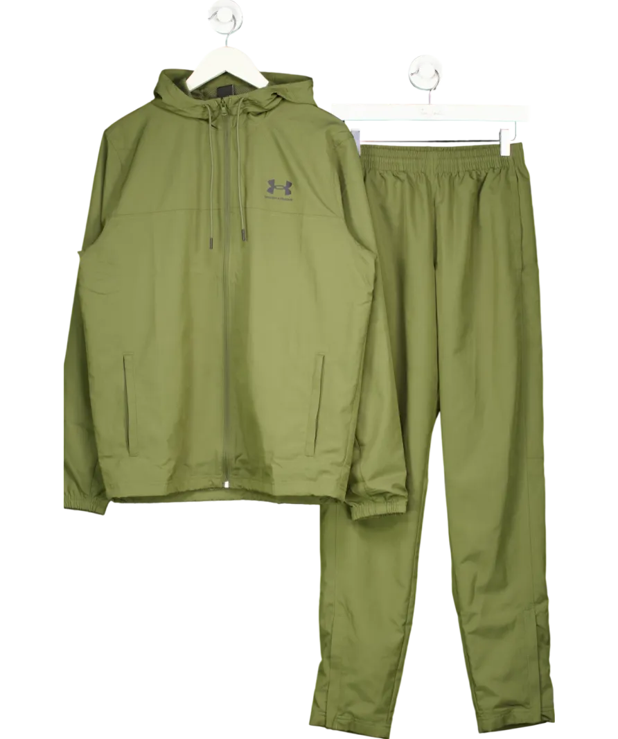 Under Armour Green Zip Up Training Jacket And Trousers UK M
