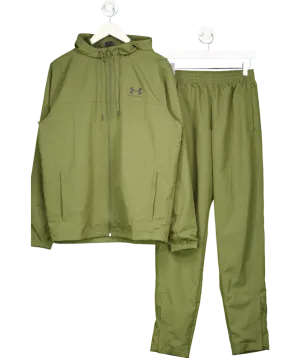 Under Armour Green Zip Up Training Jacket And Trousers UK M