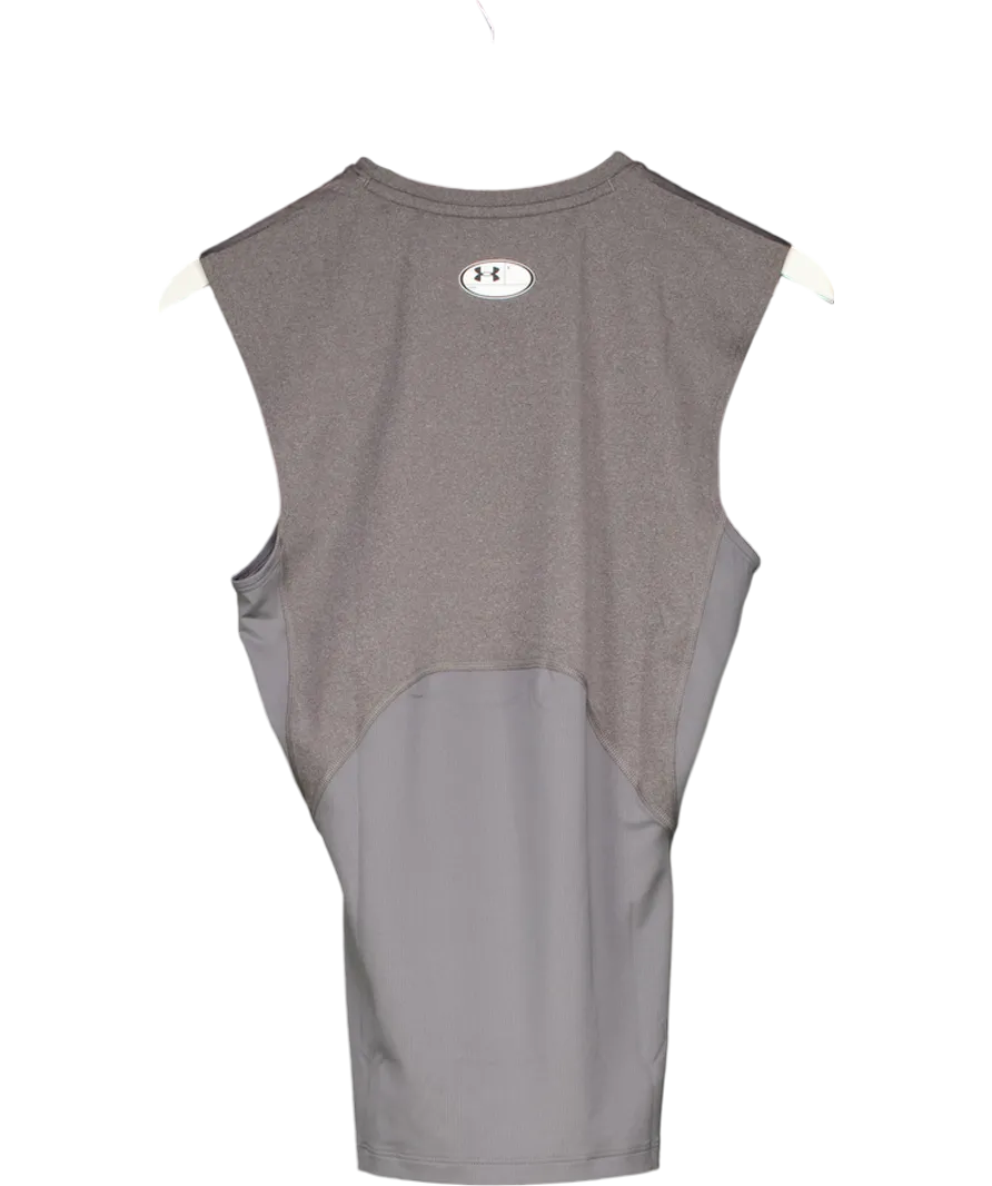 Under Armour Grey Heatgear Sleeveless Vest UK M