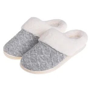 VONMAY Women's Comfy Slippers Fuzzy House Shoes Memory Foam Slip-on Indoor Outdoor