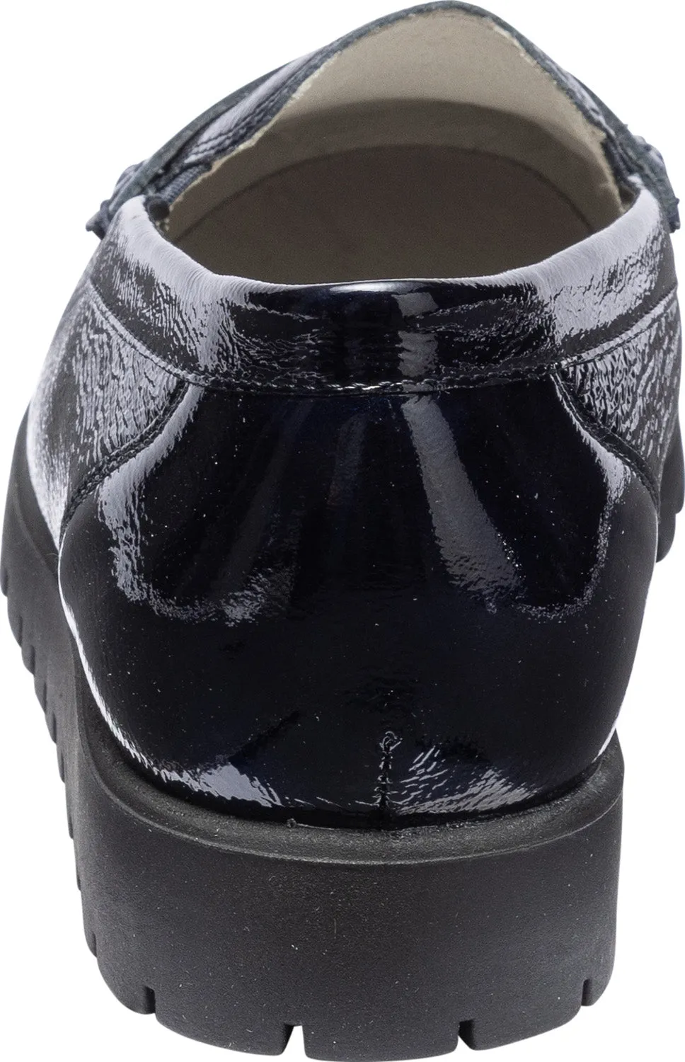 Waldlaufer Ladies Soft Crinkle Patent Loafer