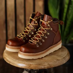 Women Trail Leather boots (Saddle Tan) Goodyear Welted
